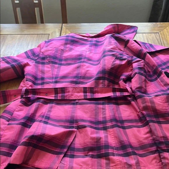 Pink Plaid Double-Breasted Jacket Gilts M - Picture 4 of 4